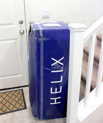 Helix-Mattress-arriving-home